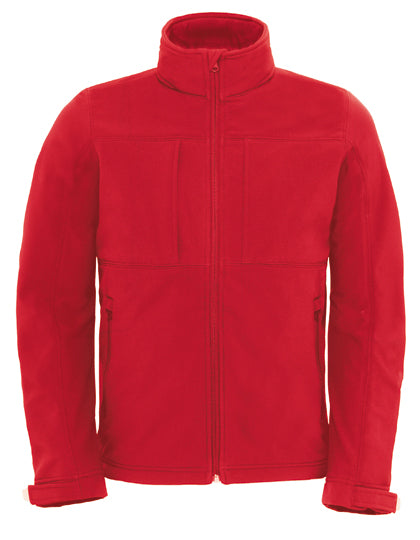 Men´s Hooded Softshell in Red, Größe 3XL
