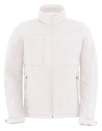 Men´s Hooded Softshell in White, Größe 3XL