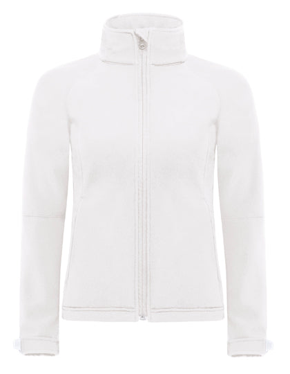 Women´s Hooded Softshell in White, Größe XXL