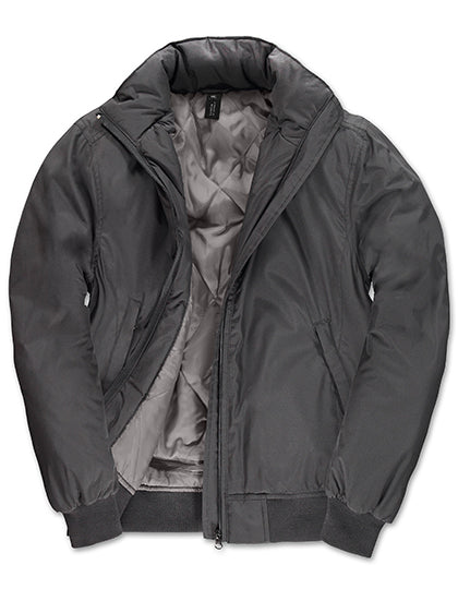 Women´s Jacket Crew Bomber in Dark Grey (Solid), Größe XXL