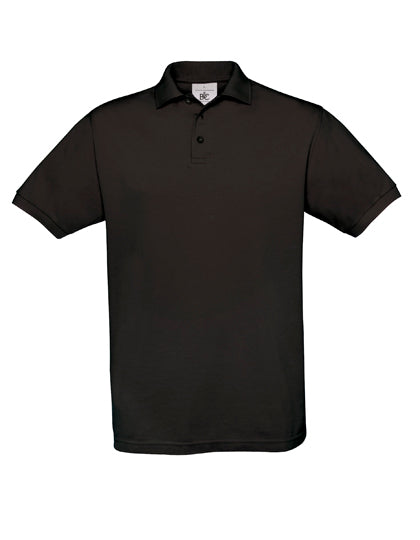 Unisex Polo Safran in Black, Größe 3XL