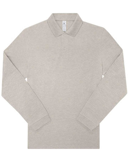 My Polo 210 Long Sleeve in Heather Grey Fog, Größe 3XL