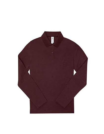 My Polo 210 Long Sleeve /Women in Heather Burgundy, Größe XXL