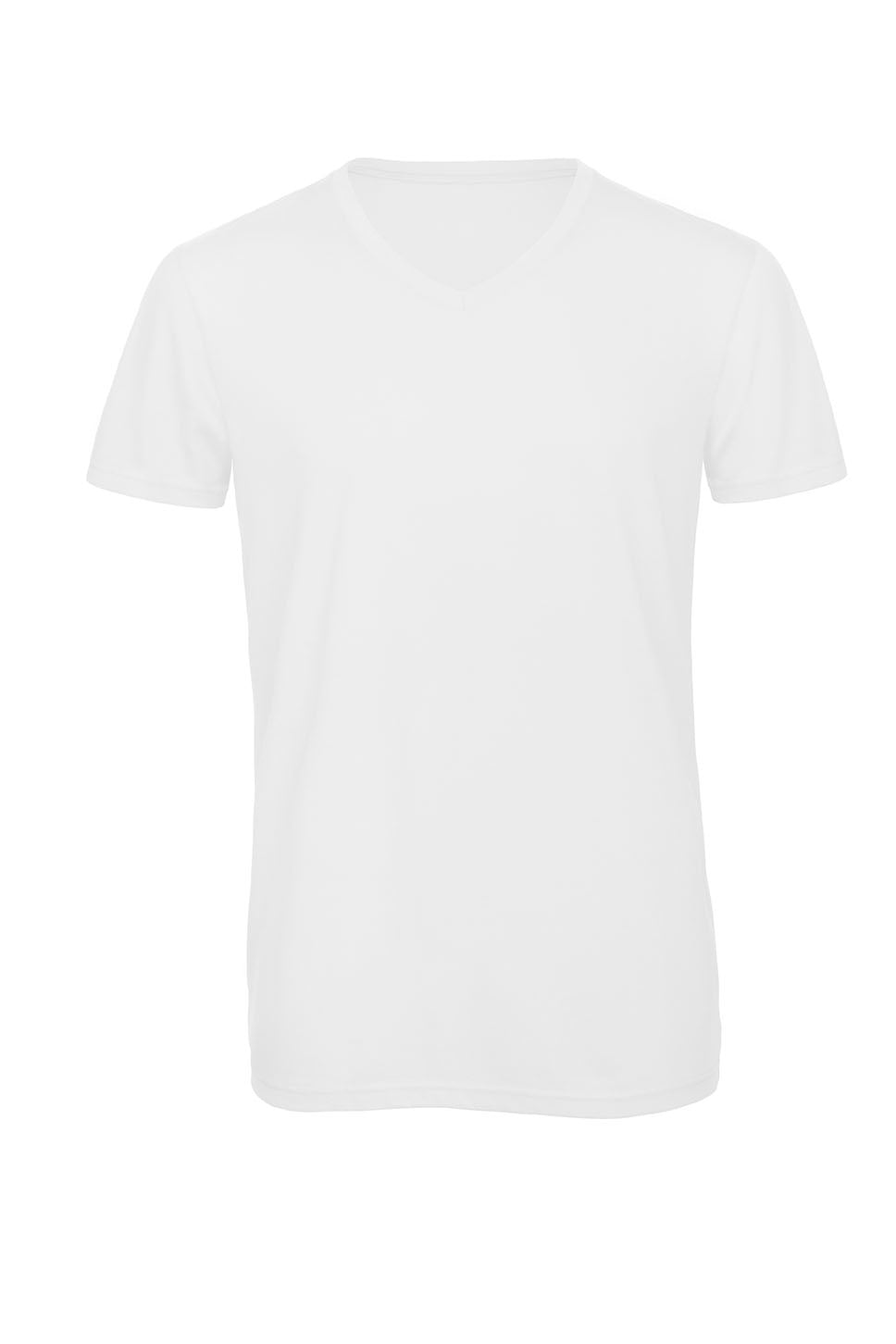 Men´s V-Neck Triblend T-Shirt in White, Größe 3XL