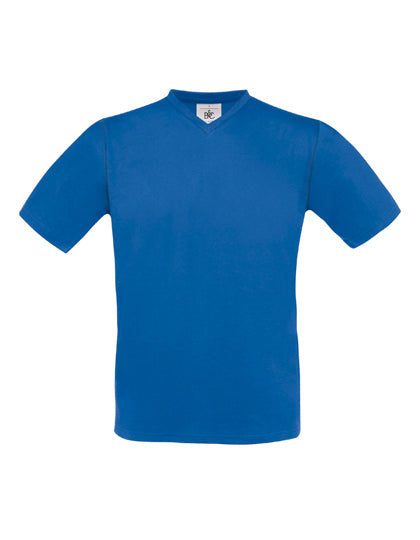 T-Shirt Exact V-Neck in Royal Blue, Größe XXL