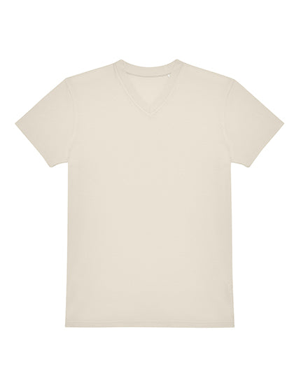 #E150 V T-Shirt in Off White, Größe 3XL