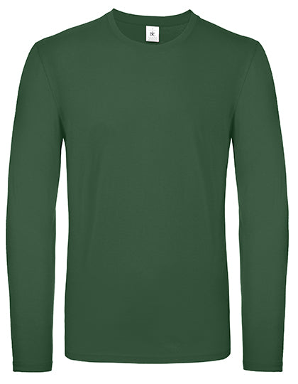 Men´s T-Shirt #E150 Long Sleeve in Bottle Green, Größe 3XL