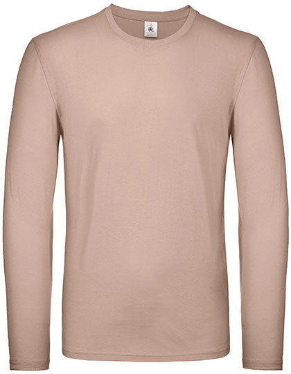 Men´s T-Shirt #E150 Long Sleeve in Millennial Pink, Größe 3XL