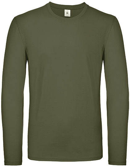Men´s T-Shirt #E150 Long Sleeve in Urban Khaki, Größe 3XL