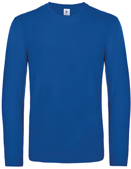 Men´s T-Shirt #E190 Long Sleeve in Royal Blue, Größe 4XL