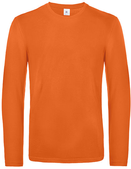 Men´s T-Shirt #E190 Long Sleeve in Urban Orange, Größe 3XL