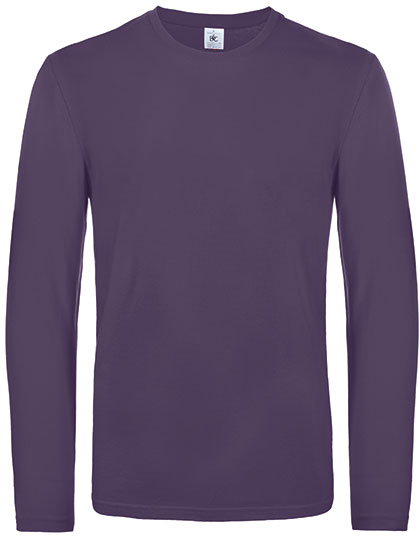 Men´s T-Shirt #E190 Long Sleeve in Urban Purple, Größe 3XL
