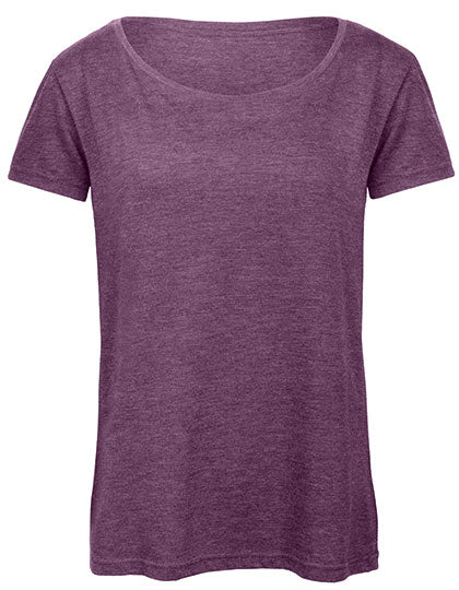 Women´s Triblend T-Shirt in Heather Purple, Größe XXL