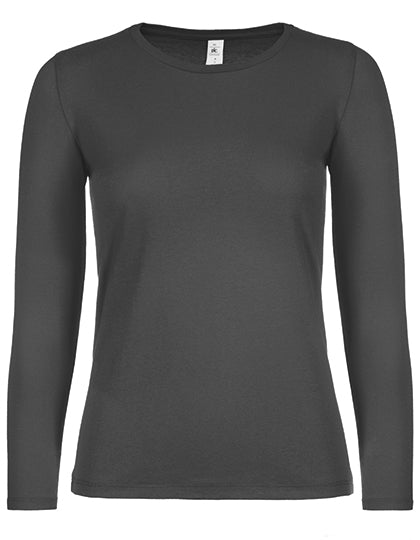 Women´s T-Shirt #E150 Long Sleeve in Bear Brown, Größe XXL