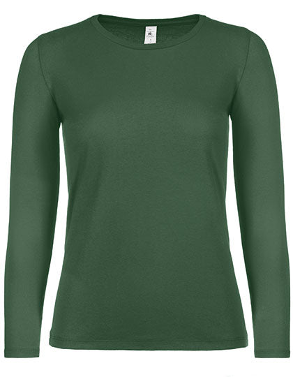 Women´s T-Shirt #E150 Long Sleeve in Bottle Green, Größe XXL