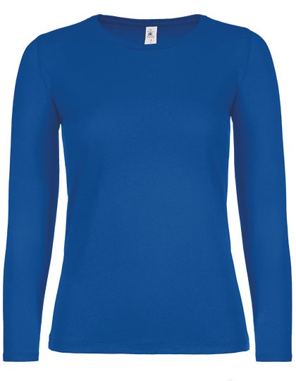 Women´s T-Shirt #E150 Long Sleeve in Royal Blue, Größe 3XL