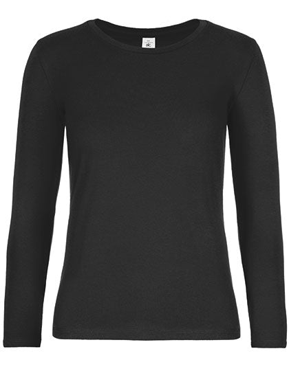 Women´s T-Shirt #E190 Long Sleeve in Black, Größe 3XL