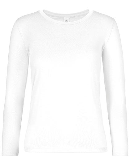 Women´s T-Shirt #E190 Long Sleeve in White, Größe 3XL