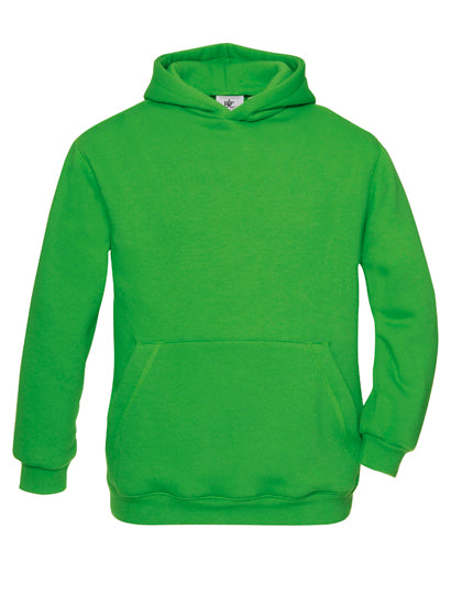 Kids´ Hooded Sweat in Real Green, Größe 12/14 (152/164)