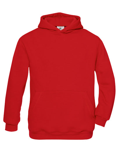 Kids´ Hooded Sweat in Red, Größe 12/14 (152/164)