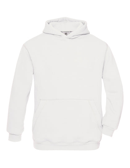 Kids´ Hooded Sweat in White, Größe 12/14 (152/164)