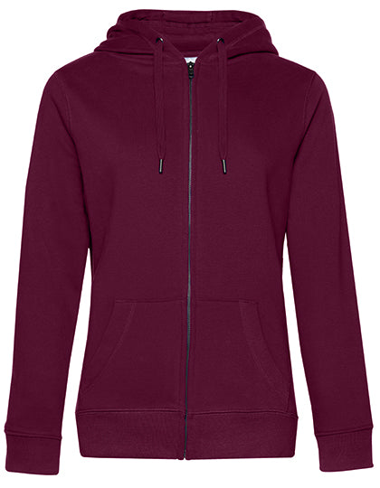 QUEEN Zipped Hood Jacket_° in Dark Cherry, Größe XXL
