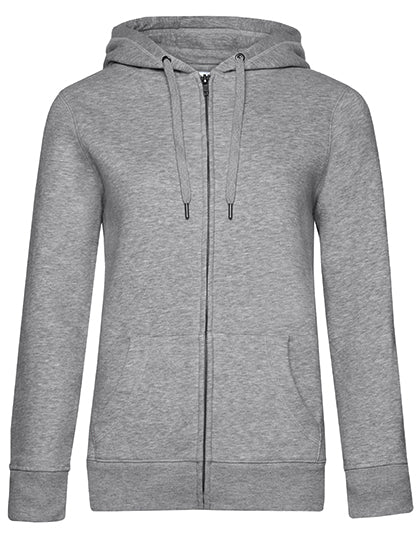 QUEEN Zipped Hood Jacket_° in Heather Grey, Größe 3XL