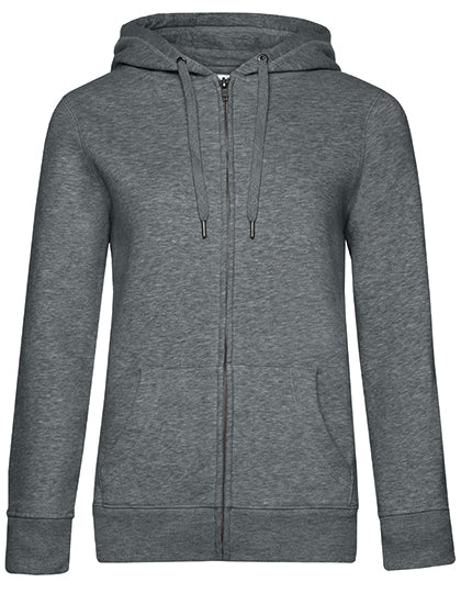 QUEEN Zipped Hood Jacket_° in Heather Mid Grey, Größe XXL