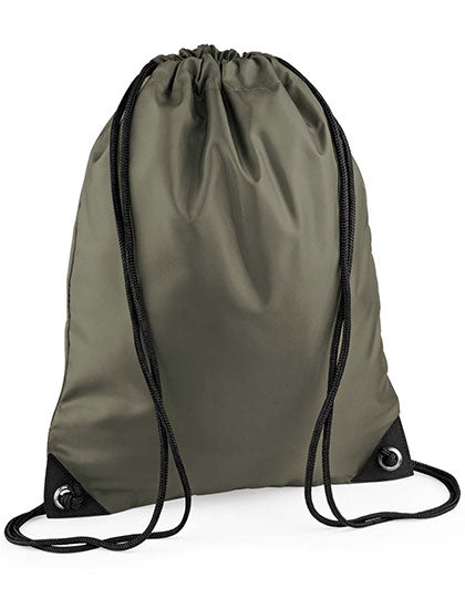 Premium Gymsac in Olive Green, Größe 33 x 45 cm