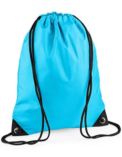 Premium Gymsac in Surf Blue, Größe 33 x 45 cm