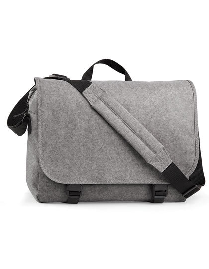 Two-Tone Digital Messenger in Grey Marl, Größe 39 x 31 x 12 cm