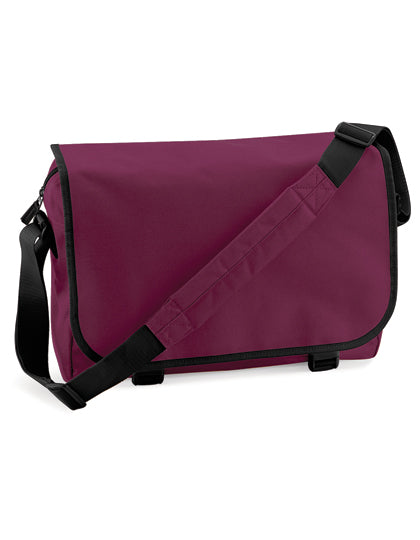 Messenger Bag in Burgundy, Größe 38 x 30 x 12 cm