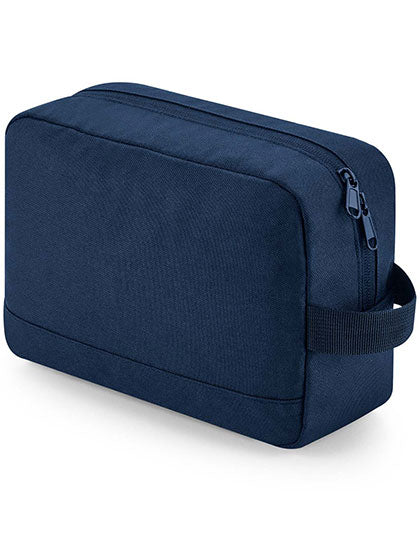 Recycled Essentials Wash Bag in Navy, Größe 24 x 17 x 9 cm