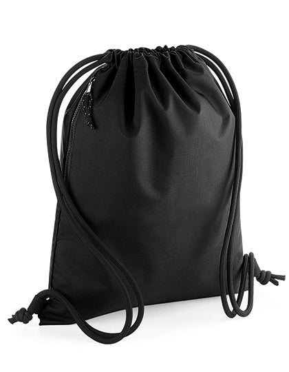 Recycled Gymsac in Black, Größe 40 x 48 cm