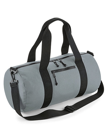 Recycled Barrel Bag in Pure Grey, Größe 50 x 25 x 25 cm