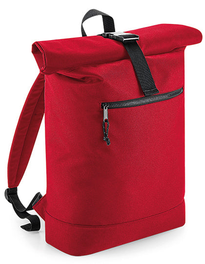 Recycled Roll-Top Backpack in Classic Red, Größe 32 x 44 x 13 cm