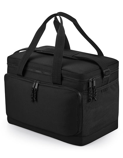 Recycled Large Cooler Shoulder Bag in Black, Größe 40 x 26 x 28 cm