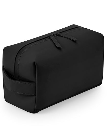 Matte PU Toiletry/ Accessory Case in Black, Größe 25 x 12 x 15 cm