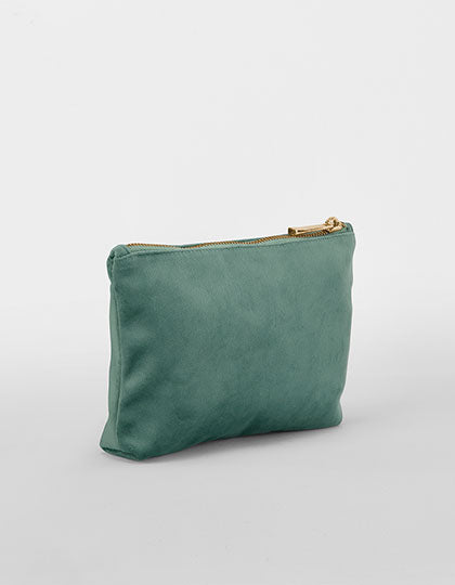 Velvet Accessory Bag in Jade, Größe L (33 x 24 cm)