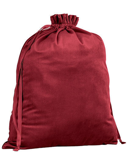 Velvet Gift Bag in Ruby Red, Größe L (68 x 54 cm)