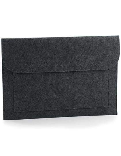 Felt Laptop / Document Slip in Charcoal Melange, Größe 41,5 x 28 cm