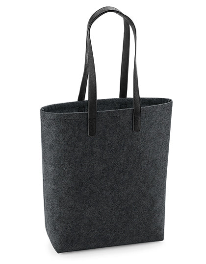 Premium Felt Bag in Charcoal Melange, Größe 29 x 38 x 12 cm