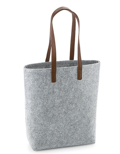Premium Felt Bag in Grey Melange, Größe 29 x 38 x 12 cm