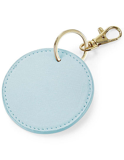 Boutique Circular Key Clip in Soft Blue, Größe Ø 7 cm