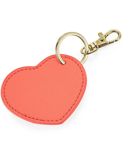 Boutique Heart Key Clip in Coral, Größe 7 x 6 cm