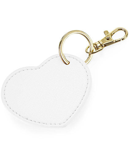 Boutique Heart Key Clip in Soft White, Größe 7 x 6 cm