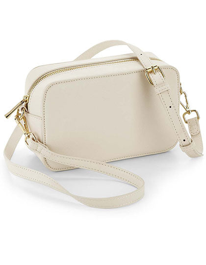 Boutique Structured Cross Body Bag in Oyster, Größe 21 x 13 x 7 cm