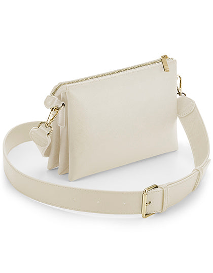 Boutique Soft Cross Body Bag in Oyster, Größe 23 x 3,5 x 16 cm