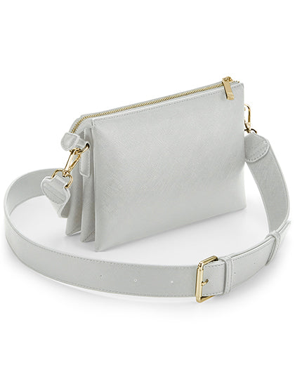 Boutique Soft Cross Body Bag in Soft Grey, Größe 23 x 3,5 x 16 cm