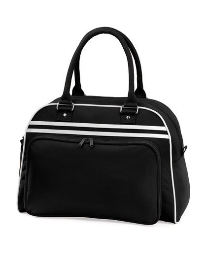 Retro Bowling Bag in Black, Größe 44 x 31 x 25 cm